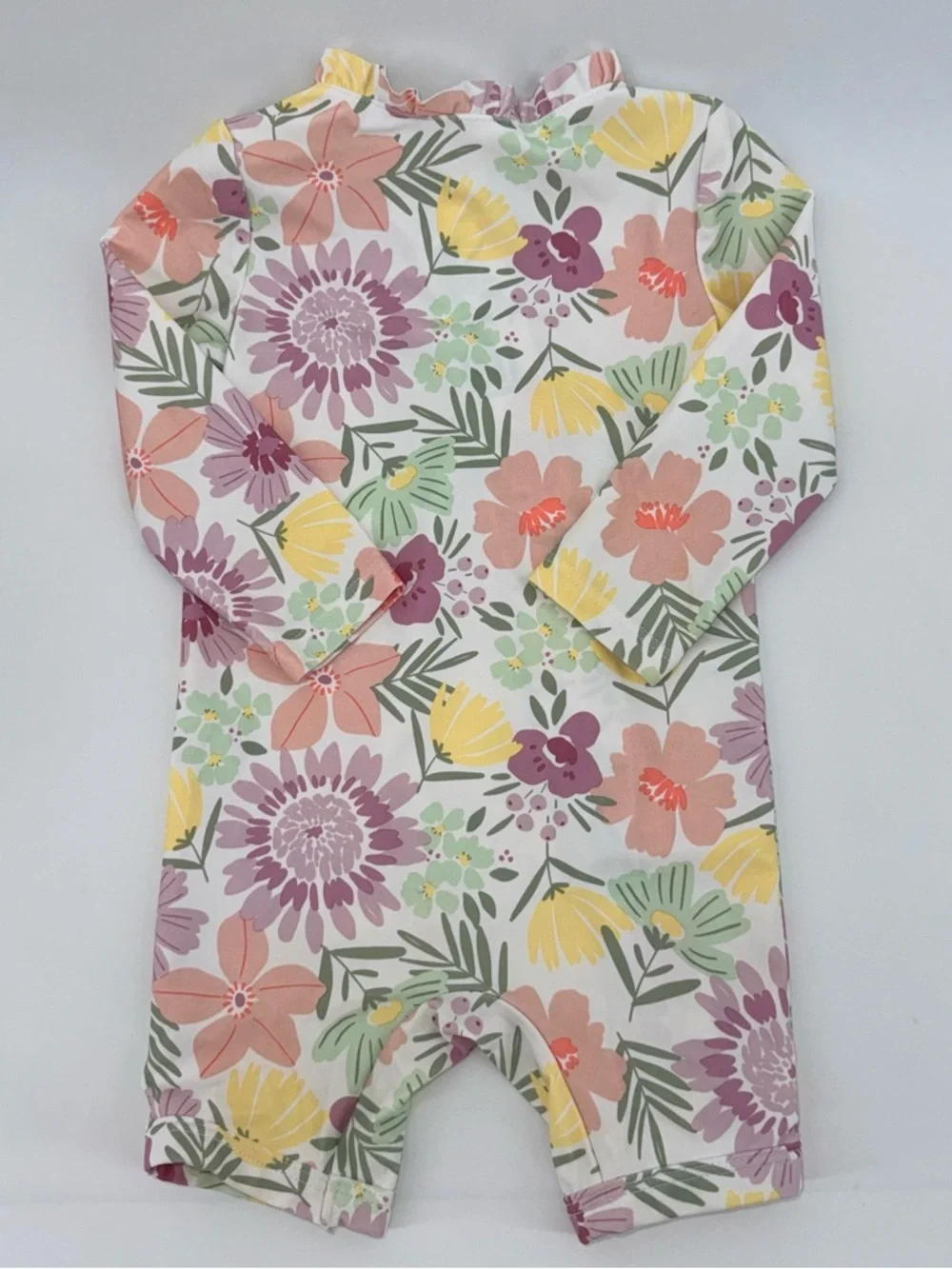 Carter's Just One You Floral Zip-Front Baby Girl Rash Guard